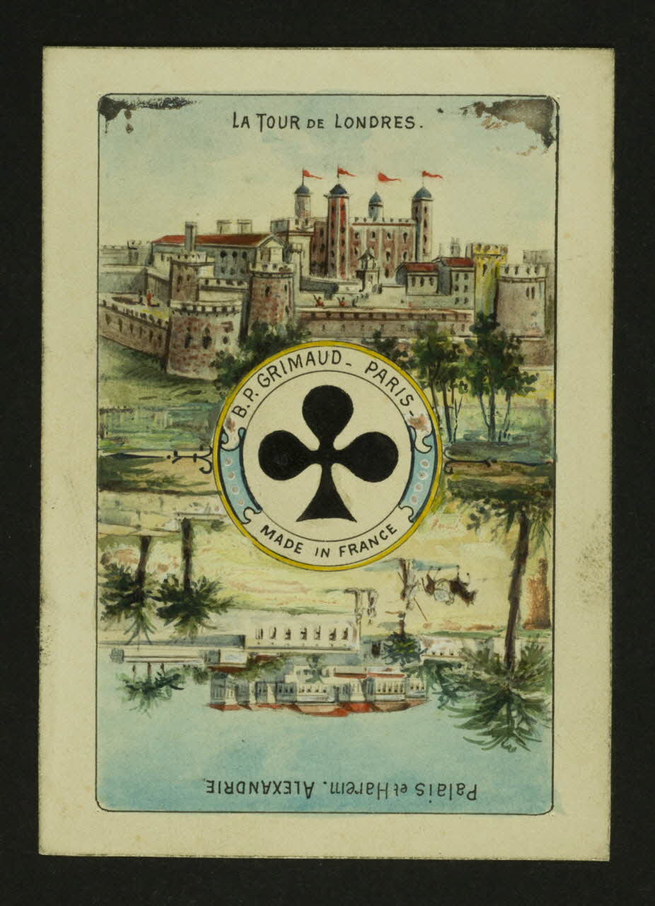 cartes à jouer LA TOUR DE LONDRES. B.P. GRIMAUD - PARIS  MADE IN FRANCE 1967.185.1838 Photo
