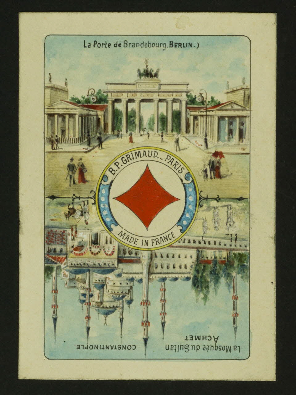 cartes à jouer La Porte de Brandebourg. BERLIN.)  B.P. GRIMAUD. - BERLIN.) 1967.185.1839 Photo