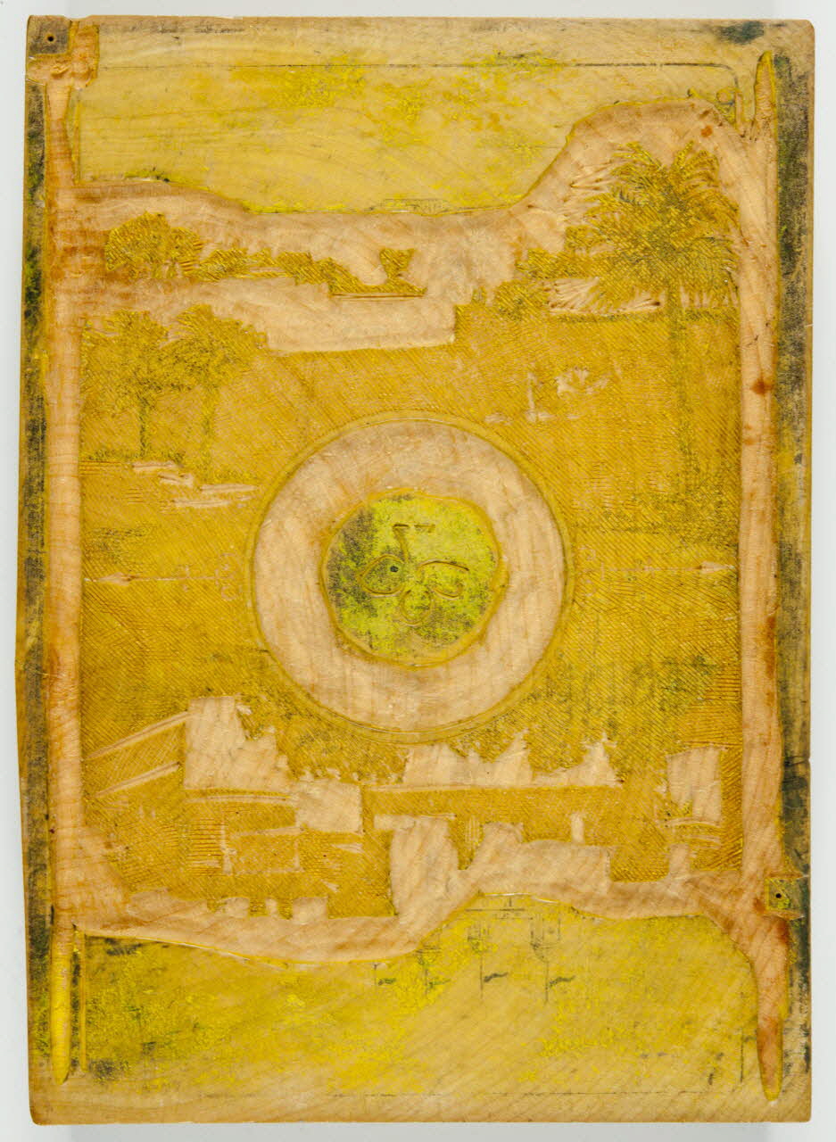 bois d'impression cliché bois pour jeu de cartes 1967.185.1846 Photo