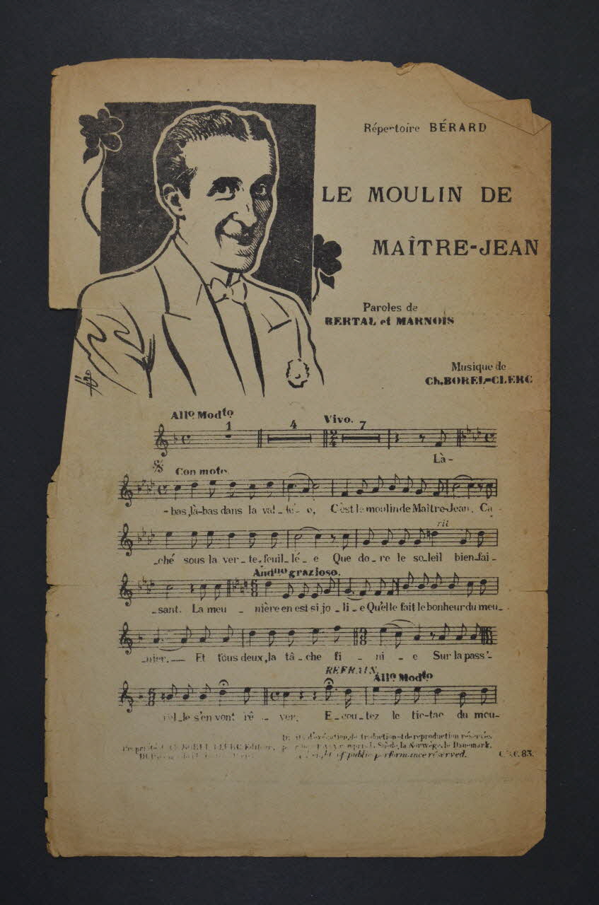 chanson petit format 1966.192.26 Photo Mucem