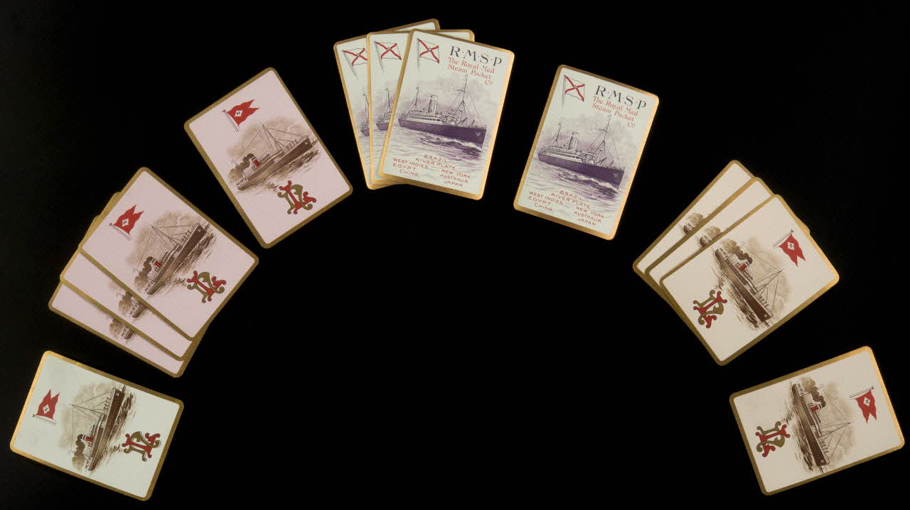 cartes à jouer R.M.S.P  The Royal Mail  Steam Packet 1967.185.1854-1857 Photo