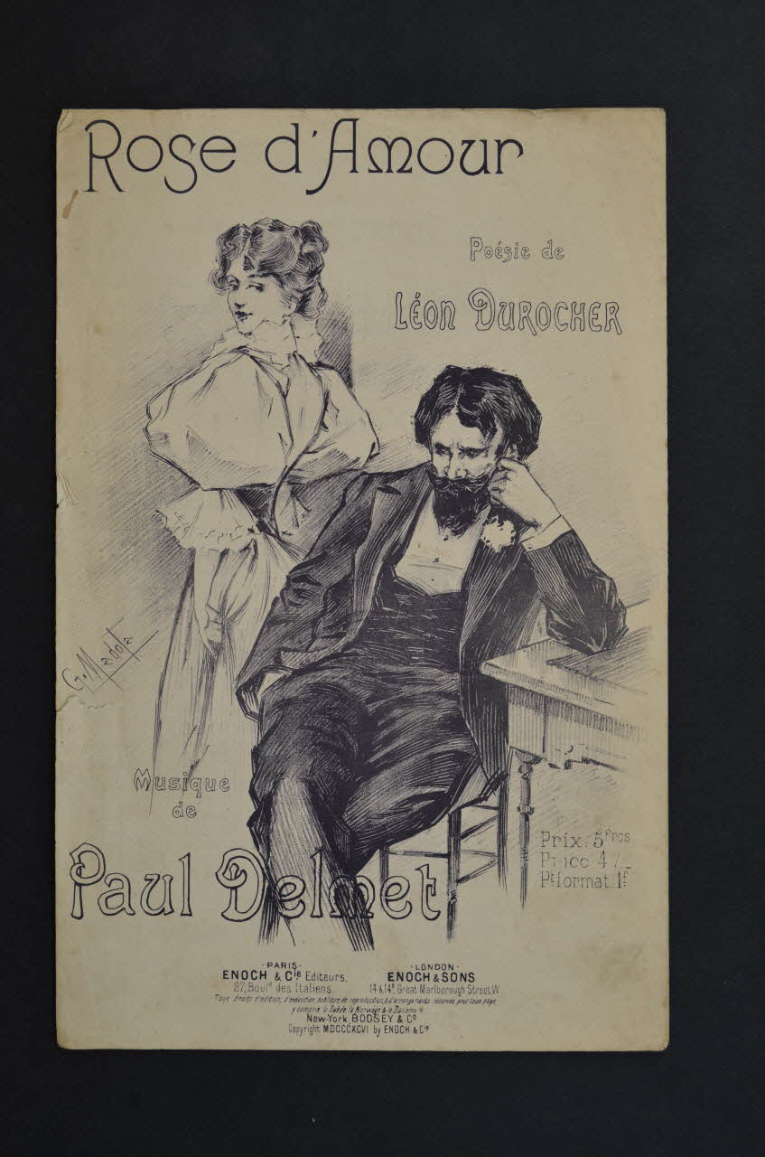 Léon Durocher ; Paul Delmet ; Enoch & Cie chanson petit format Île-de-France, France 1896 1965.177.122 Photo Mucem