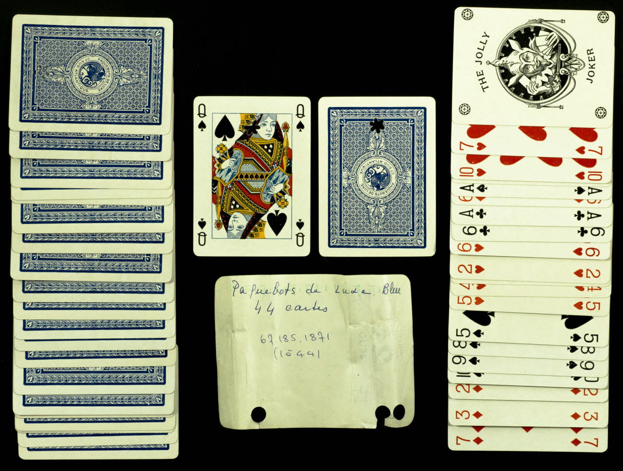 cartes à jouer Jeu de cartes - PAQUEBOTS DELUXE 1967.185.1871.1-44 Photo