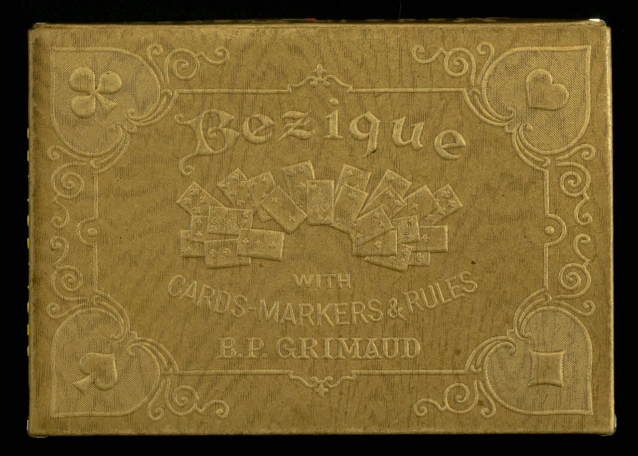 cartes à jouer Bezique  WITH  CARDS-MARKERS & RULES 1967.185.1873 Photo