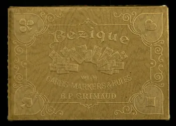 cartes à jouer Bezique  WITH  CARDS-MARKERS & RULES 1967.185.1873 Photo