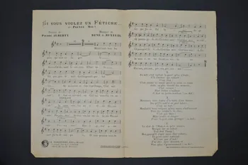 Alberty ; René De Buxeuil ; La Houppa ; Carina ; Miss Marguett ; Maguy ; Lucian ; La Parisienne, Edition Musicale; chanson petit format Paris 9ème 1926 1965.177.127 Photo Mucem