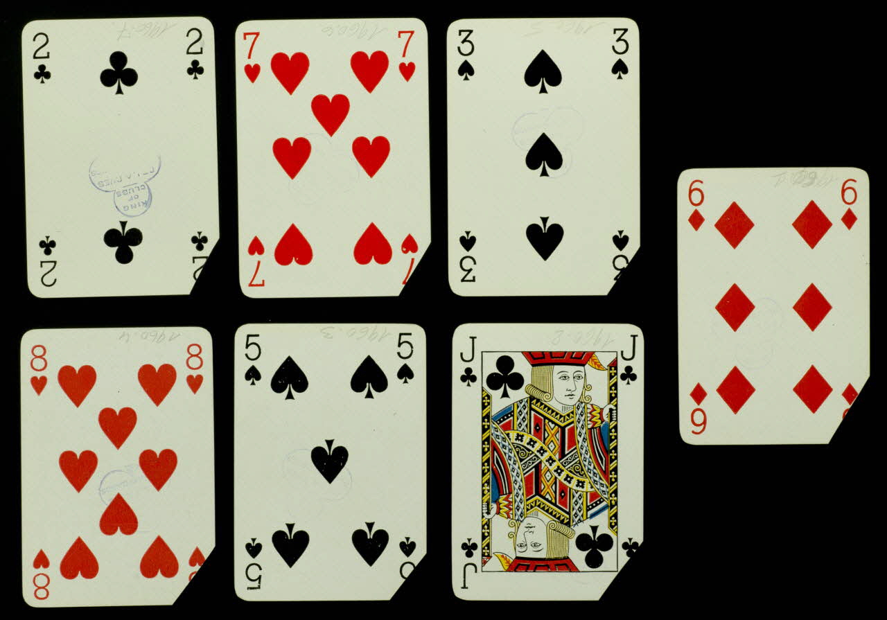 cartes à jouer Cartes à jouer 1967.185.1960.1-7 Photo