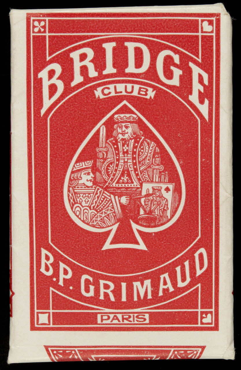 cartes à jouer BRIDGE  CLUB  B.P. GRIMAUD  PARIS 1967.185.2045 Photo