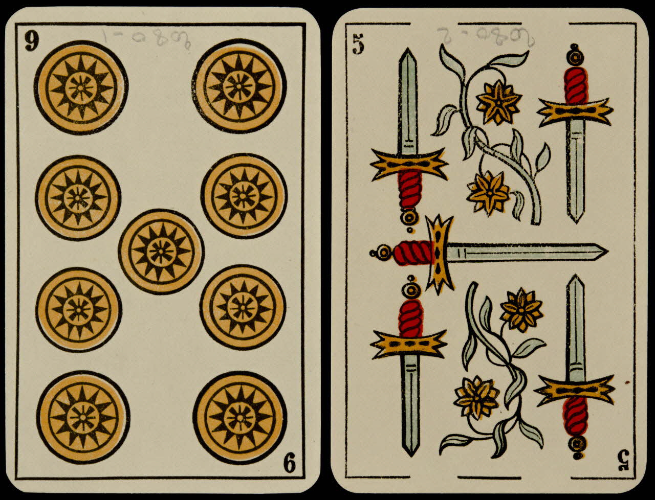 cartes à jouer Cartes à jouer 1967.185.2080.1/2  Photo
