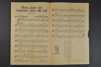Maurice Vandair ; Henri Bourtayre ; Paul Beuscher ; Georges Guétary chanson petit format Île-de-France, France 1943 1966.192.39 Photo Mucem