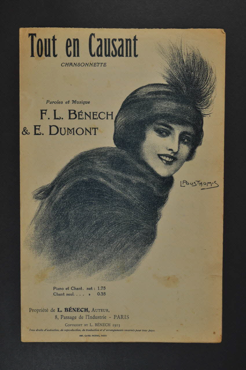 Ernest Dumont ; Ferdinand Louis Bénech chanson petit format Île-de-France, France 1913 1966.192.4 Photo Mucem