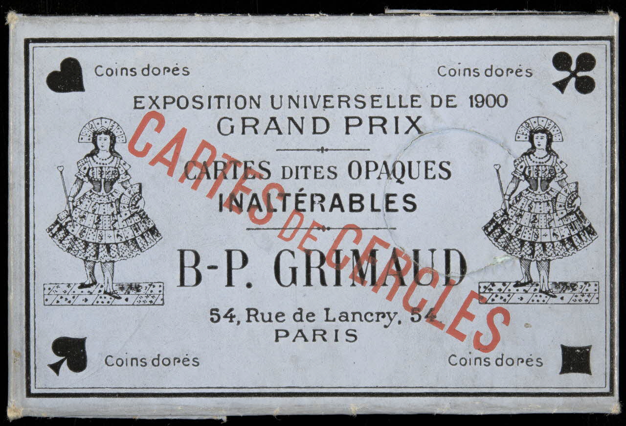 cartes à jouer CARTES DITES OPAQUES  INALTERABLES 1967.185.2140 Photo