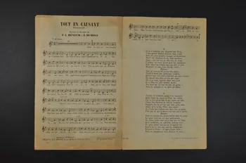Ernest Dumont ; Ferdinand Louis Bénech chanson petit format Île-de-France, France 1913 1966.192.4  Photo Mucem