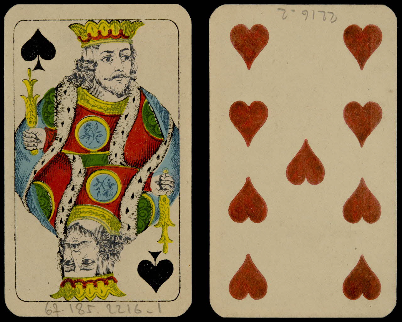 cartes à jouer Cartes à jouer 1967.185.2216.1/2 Photo