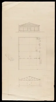 estampe Plan de façade de bâtiment : ébauche 1967.185.2259  Photo