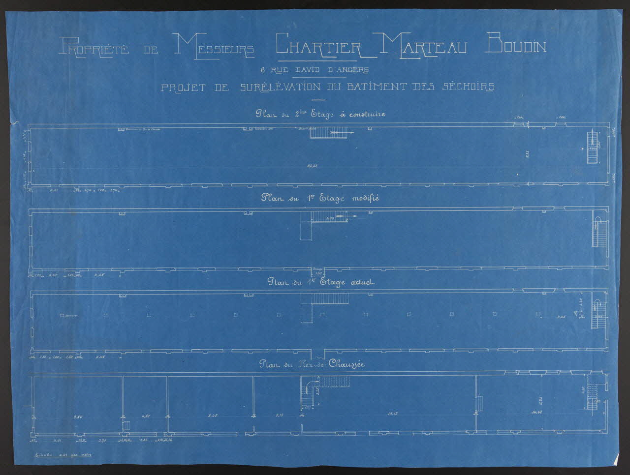 plan PROPRIETE DE MESSIEURS CHARTIER MARTEAU BOUDIN 1967.185.2264 Photo
