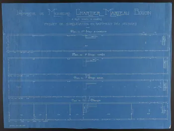 plan PROPRIETE DE MESSIEURS CHARTIER MARTEAU BOUDIN 1967.185.2264  Photo