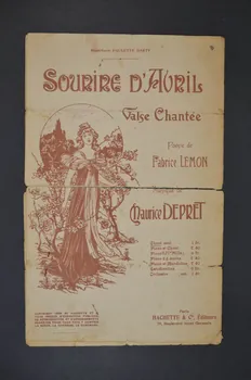 Fabrice Lemon ; Maurice Depret ; Paulette Darty ; Hachette chanson petit format Île-de-France, France 1899 1966.192.5  Photo Mucem