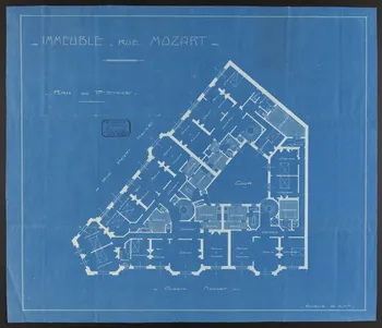 plan IMMEUBLE, RUE MOZART 1967.185.2265  Photo