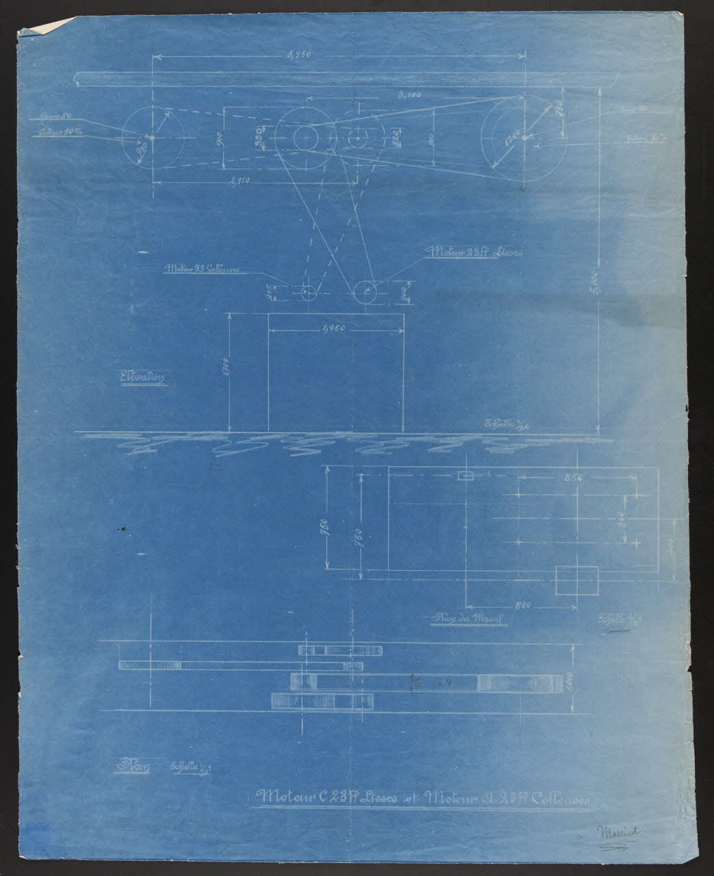 plan Plans et élévations de moteurs 1967.185.2268 Photo