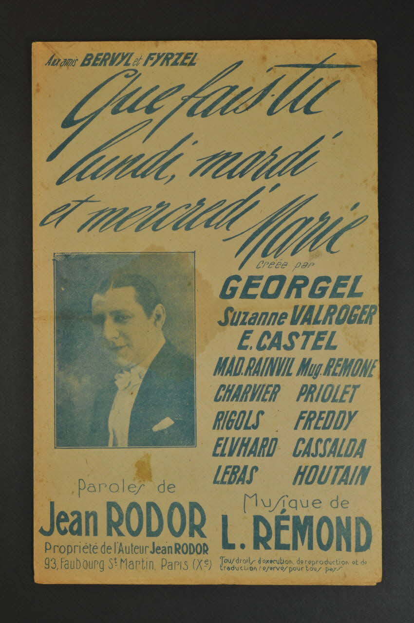 chanson petit format 1965.177.21 Photo Mucem