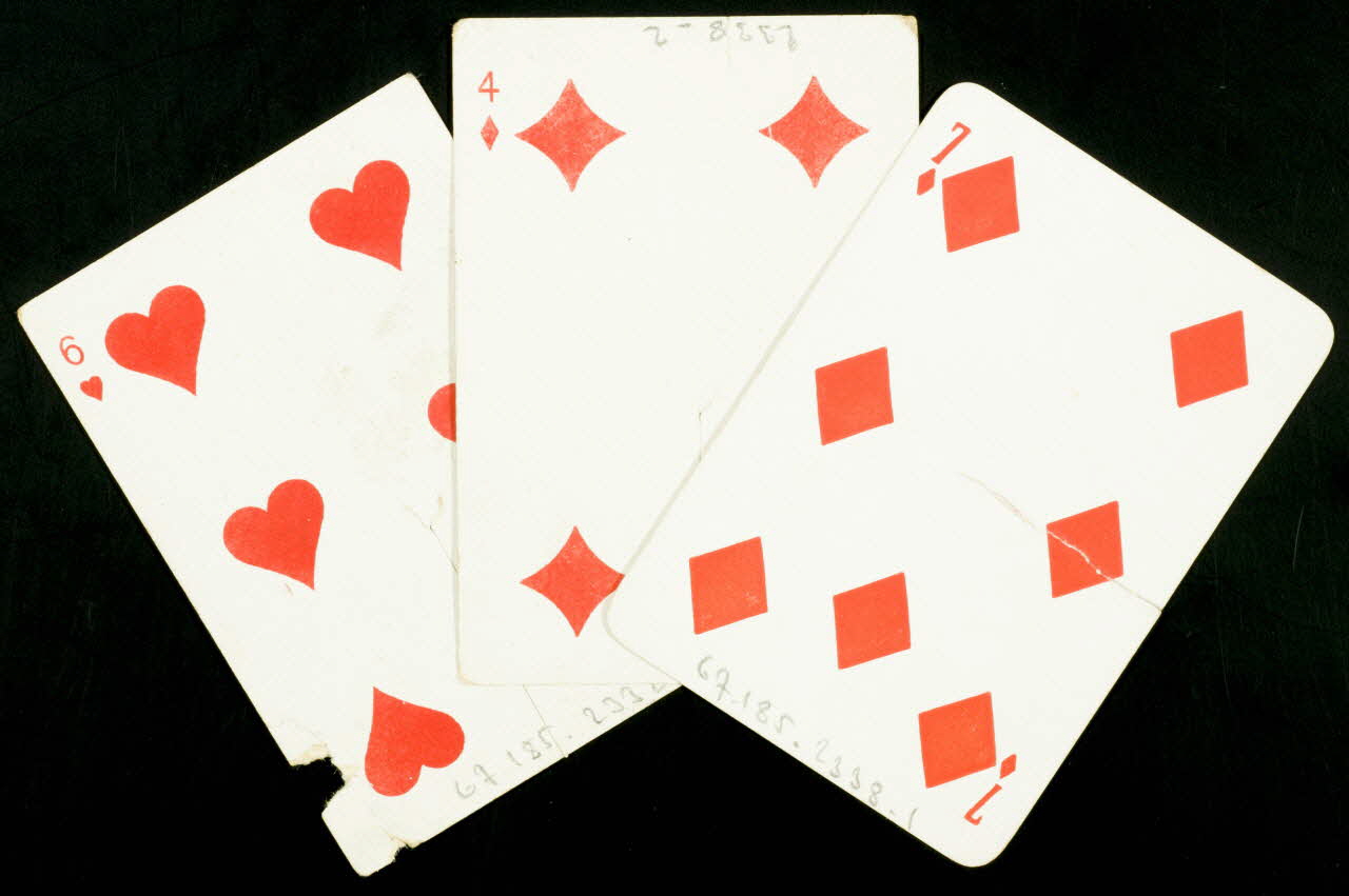 cartes à jouer Cartes à jouer 1967.185.2338.1-3 Photo