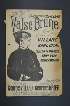 Georges Villard ; Georges Krier chanson petit format Île-de-France, France 1909 1966.192.54  Photo Mucem