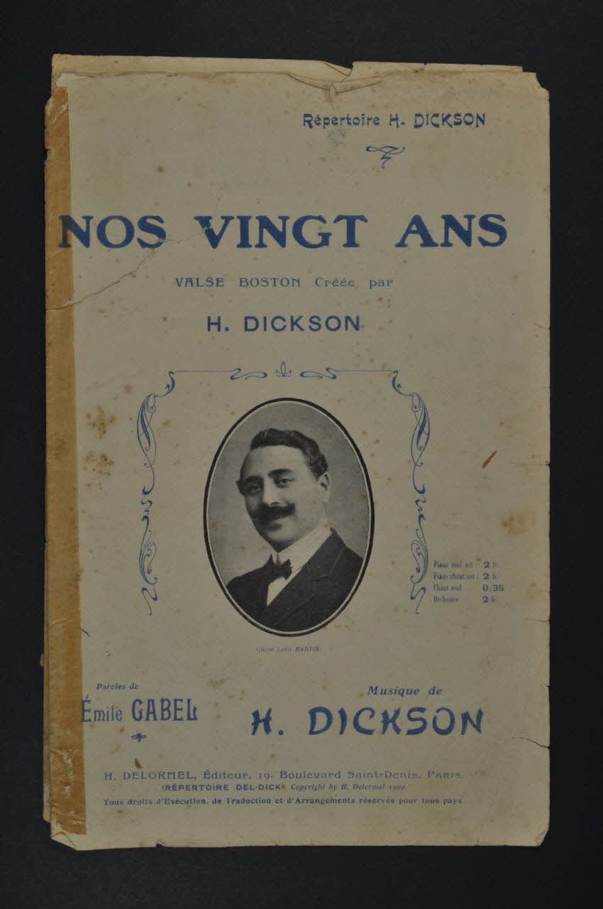 Emile Gabel ; Henri Dickson ; H. Delormel chanson petit format Île-de-France, France 1909 1965.177.32 Photo Mucem