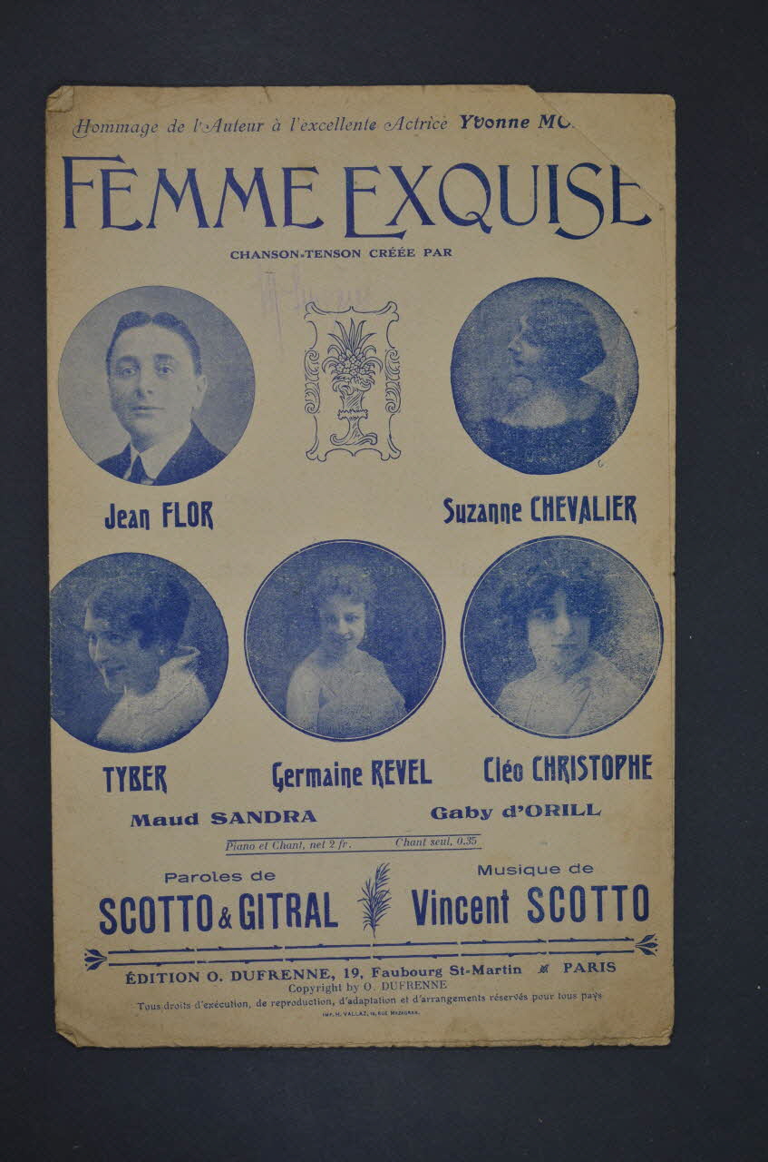 chanson petit format 1966.193.15 Photo Mucem