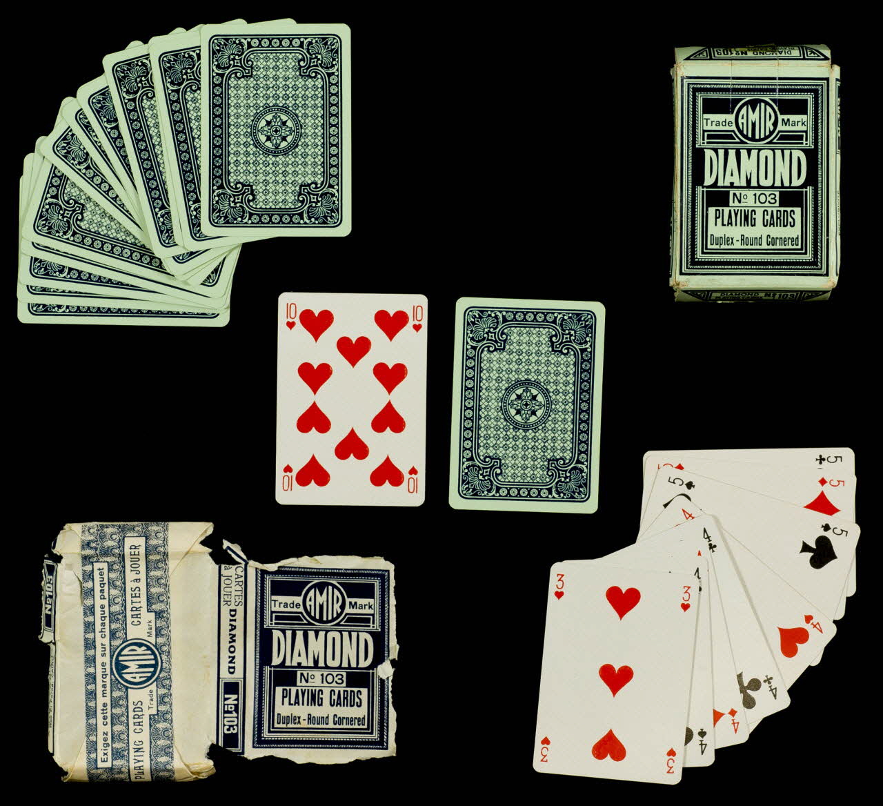 cartes à jouer DIAMOND  No 103  PLAYING CARDS  Duplex - Round Cornered 1967.185.353.1-23 Photo