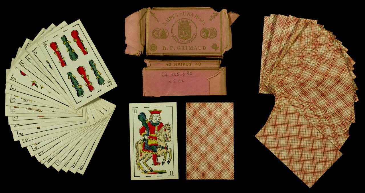 cartes à jouer NAIPES DE UNAHOJA  B.P. GRIMAUD 1967.185.386.1-41 Photo