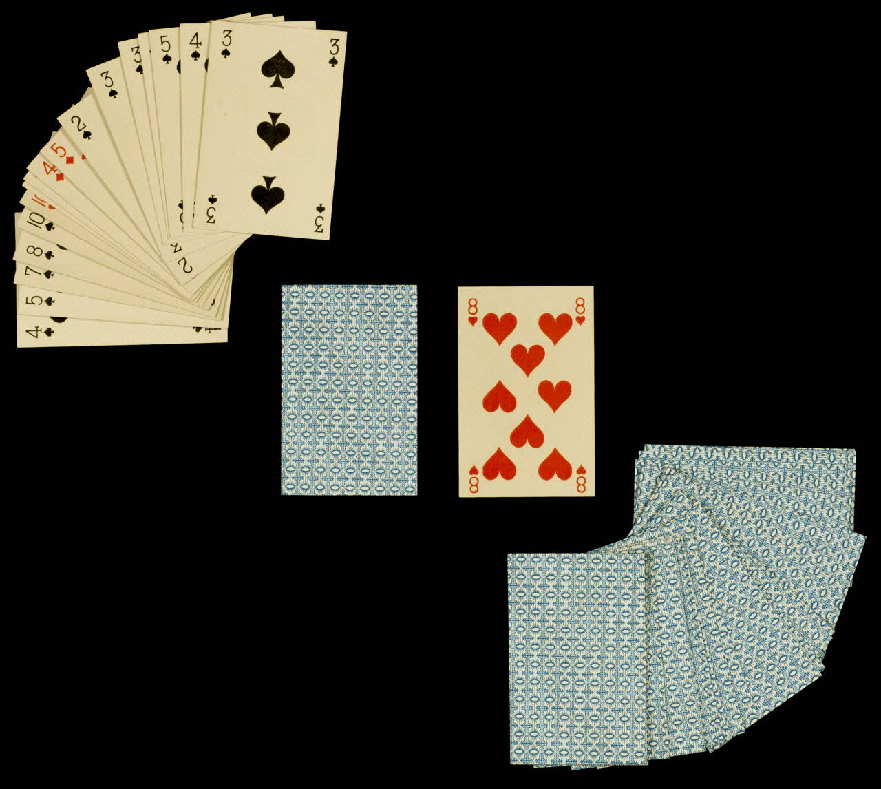 cartes à jouer Jeu de cartes à enseignes françaises 1967.185.397.1-58 Photo