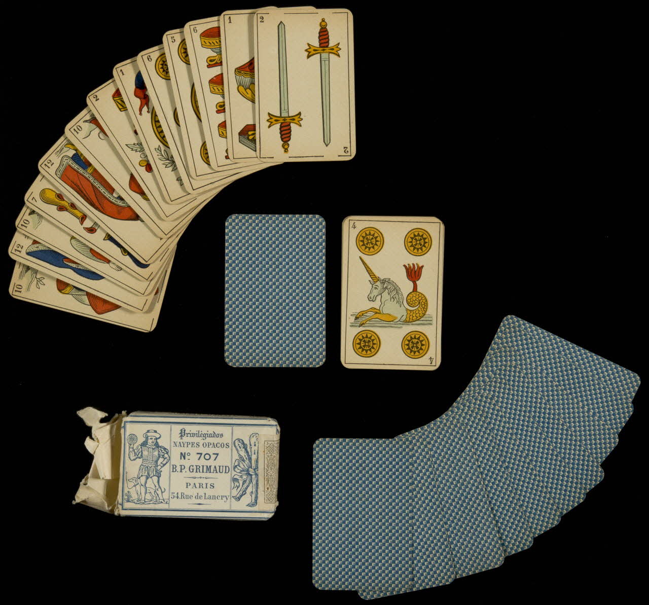 cartes à jouer Jeu d'aluette 1967.185.409.1-41 Photo