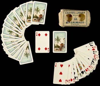 cartes à jouer CARTES A JOUER  Whist  28  .B.P.GRIMAUD.  .PARIS. 1967.185.410.1-53 Photo