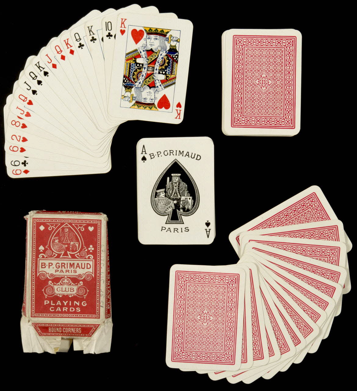 cartes à jouer B.P. GRIMAUD  PARIS 1967.185.415.1/52 Photo