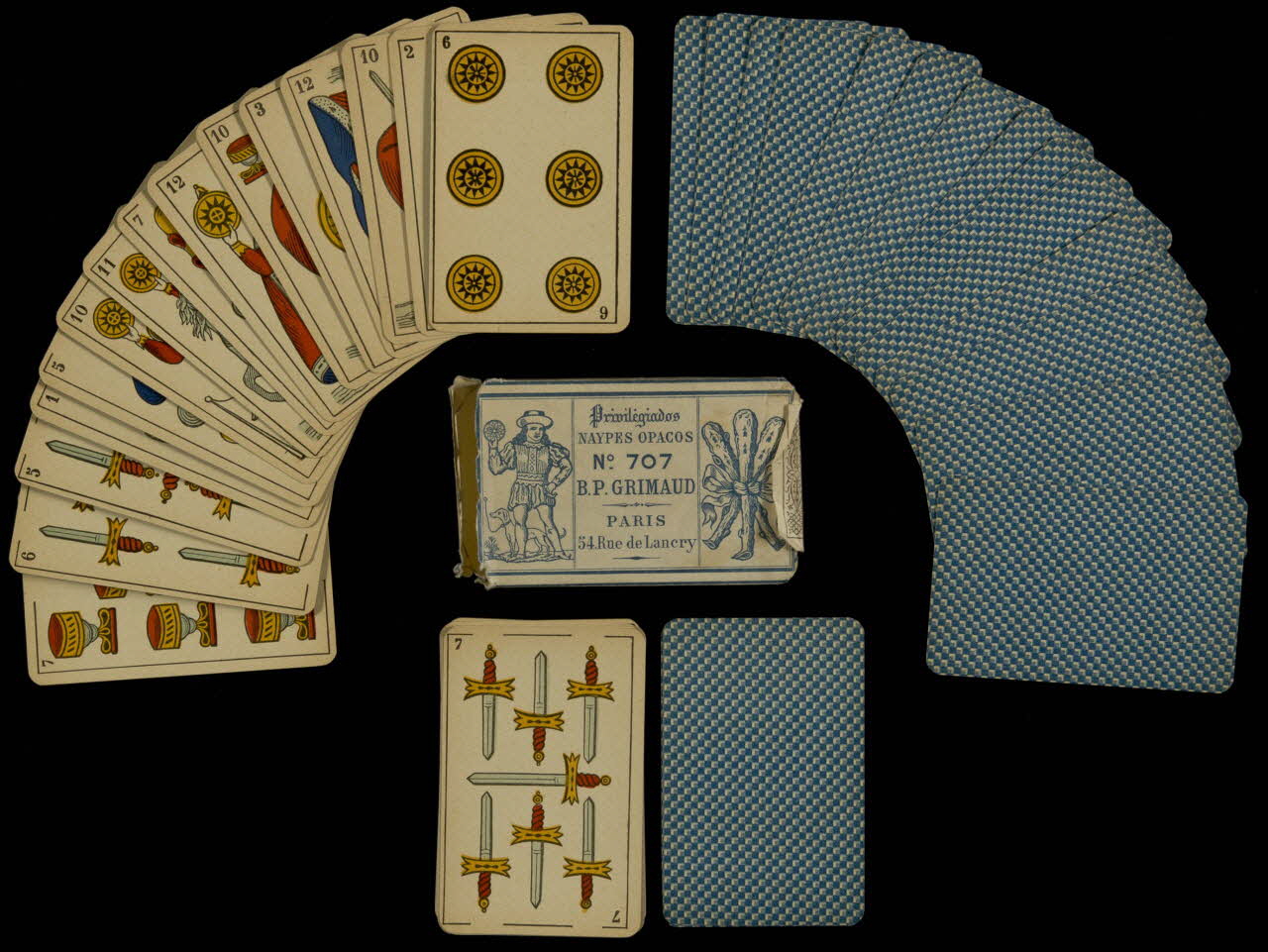 cartes à jouer Jeu d'aluette 1967.185.418.1-40 Photo