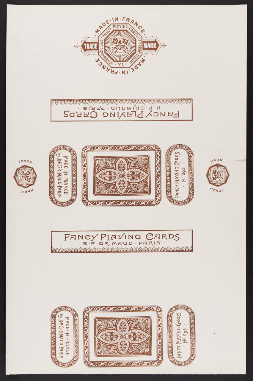 estampe FANCY PLAYING CARDS 1967.185.446.2 Photo
