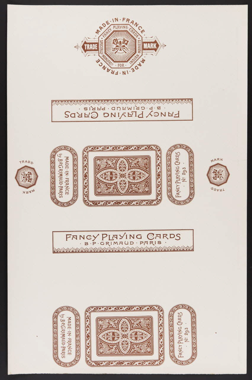 estampe FANCY PLAYING CARDS 1967.185.446.3 Photo