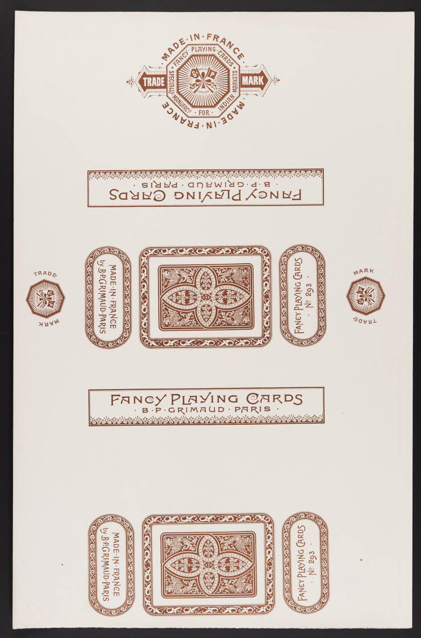 estampe FANCY PLAYING CARDS 1967.185.446.5 Photo