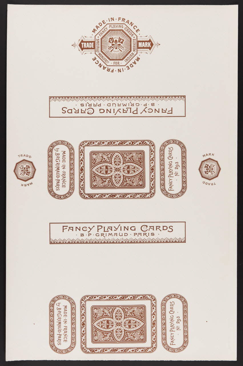 estampe FANCY PLAYING CARDS 1967.185.446.6 Photo