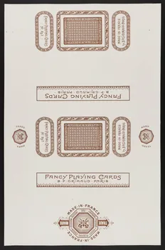 estampe FANCY PLAYING CARDS 1967.185.452.5  Photo