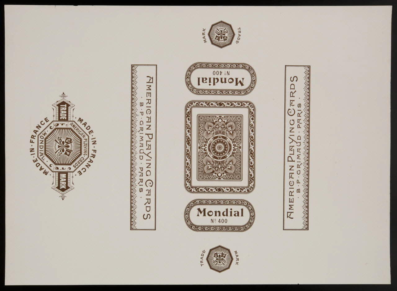 estampe AMERICAN PLAYING CARDS 1967.185.457.6 Photo