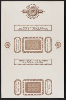 estampe FANCY PLAYING CARDS 1967.185.460.4  Photo
