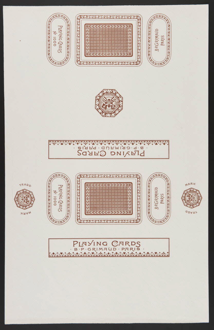 estampe PLAYING CARDS 1967.185.462.3 Photo