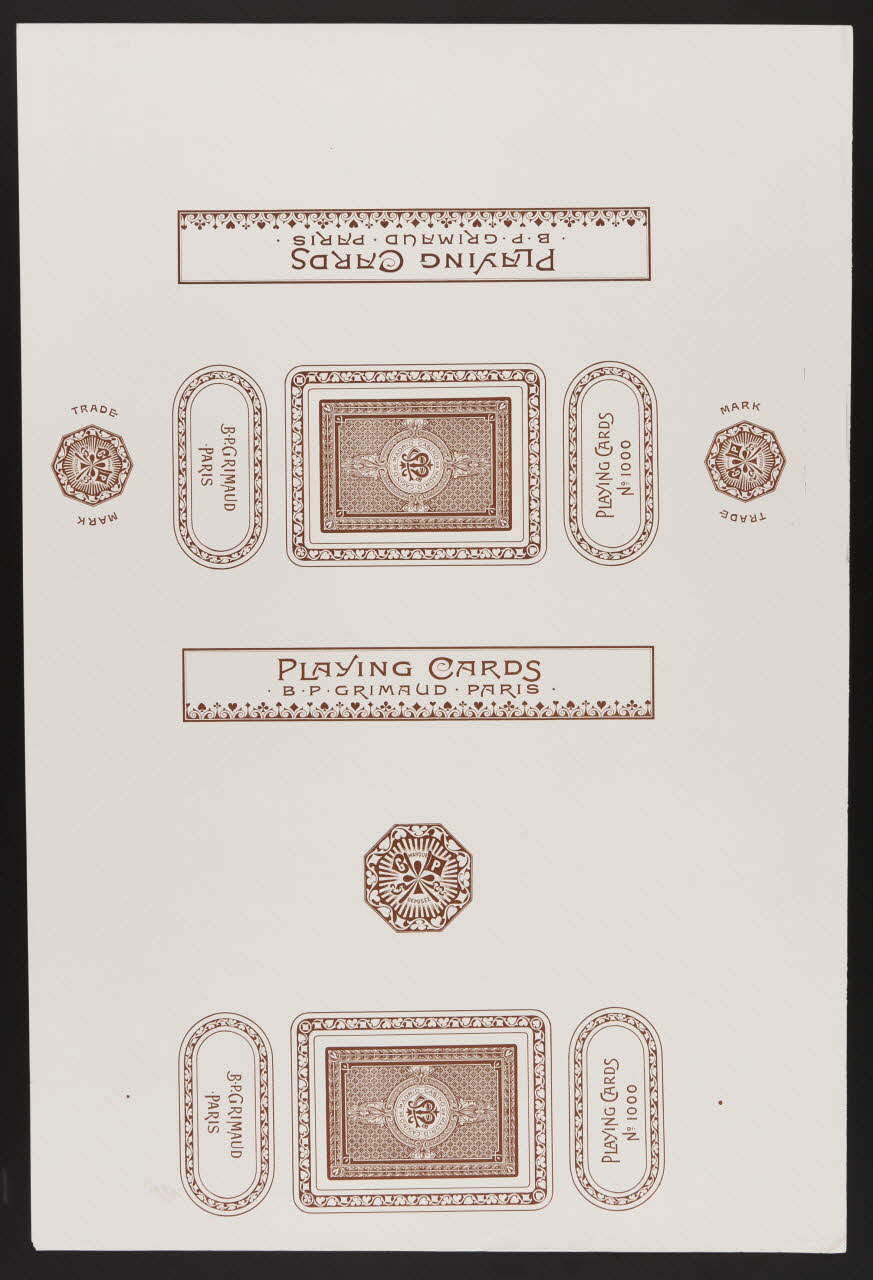 estampe PLAYING CARDS 1967.185.463.2 Photo