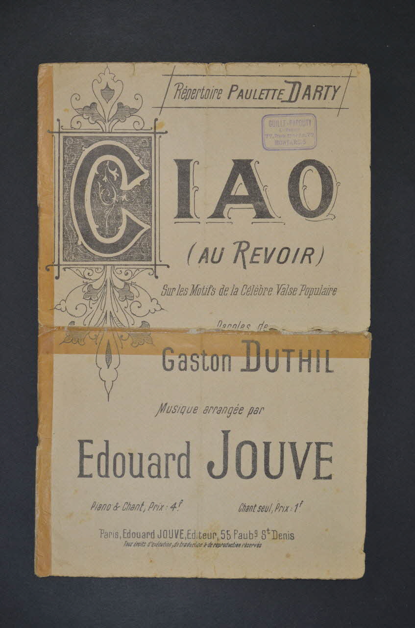 chanson petit format 1966.194.3 Photo Mucem