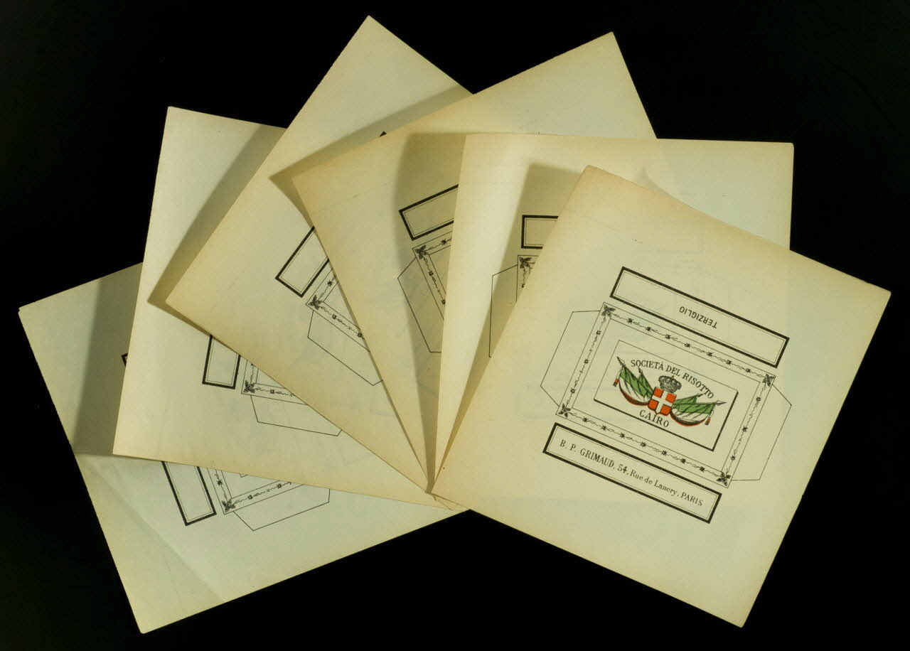cartes à jouer SOCIETA DEL RISOTTO  CAIRO 1967.185.520.1/6 Photo