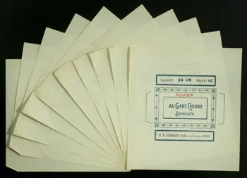 cartes à jouer AU GANT ROUGE  BEYROUTH 1967.185.528.1/10 Photo