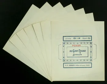 cartes à jouer AU GANT ROUGE  BEYROUTH 1967.185.529.1/7 Photo