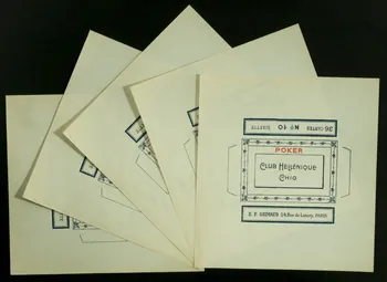 cartes à jouer CLUB HELLENIQUE  CHIO 1967.185.537.1/5 Photo